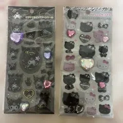 新品　正規品　サンリオ　キティ－　クロミ　キラキララインストーンシール　2種