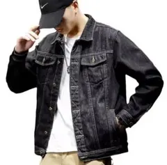 【新品】極暖 裏ボア ブラック デニムジャケット Gジャン アウター 防寒