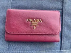 PRADA サフィアーノ マゼンタピンク 6連キーケース