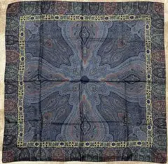 CHANEL ペイズリー柄 シルクスカーフ