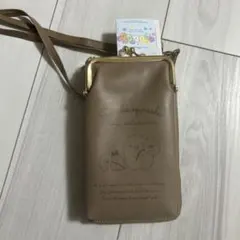 すみっコぐらし おしゃれウォレット付きスマホショルダーポーチ(とんかつ)