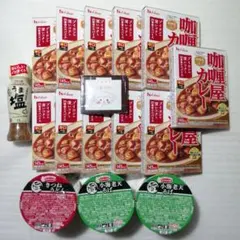 カリー屋カレー(辛口)×11/まる旨カップ麺×3/うま塩ドレッシング×1のサムネイル