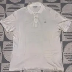 LACOSTE Classic Fit ポロシャツ ホワイト FR6 US XL - メルカリ