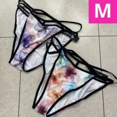 ブルーリーフラワー ハーフバックショーツ　2枚セット　M