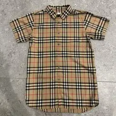 BURBERRY チェック柄 半袖シャツ 14Y