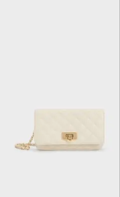 CHARLES & KEITH クレシダ キルトプッシュロッククラッチ