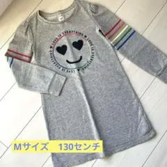 値下げ‼︎GAP ギャップ☆スウェット　ワンピース　グレー　スマイル　裏起毛