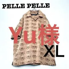 ✨極美品✨　PELLE PELLE 半袖シャツ　ロゴ柄　総柄　XLのサムネイル