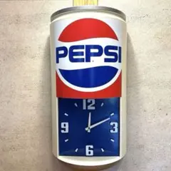 80s ペプシコーラ　ジャンボ　ウォールクロック　シェルフ　時計　看板　ガレージのサムネイル