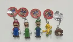 スーパーマリオブラザーズ　マスコットフィギュア5体のサムネイル