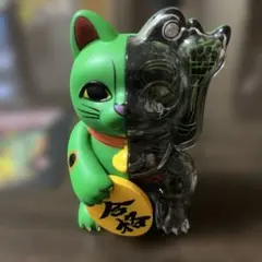 kouun neko 招き猫 スケルトン フィギュア - メルカリ