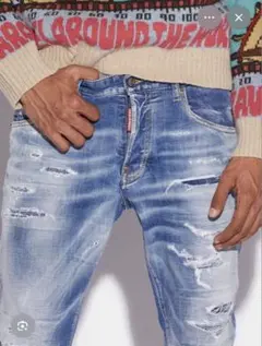 DSQUARED2 ダメージデニムパンツ 46