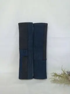 リメイクデニムのシートベルトカバー２枚セット♪ハンドメイド