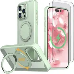 iPhone 15 Pro ケース Magsafe対応【強化フィルム2枚付き】