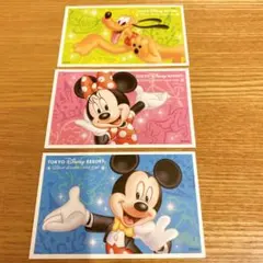 【使用済み】東京ディズニーリゾート チケット　3枚セット　平成レトロのサムネイル