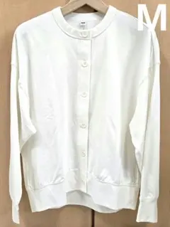 ユニクロ　UVカットリラックスカーディガン　白　М