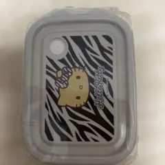 ハローキティ シールボックス ゼブラ　タッパー