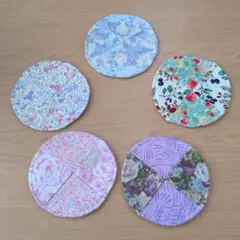 ハンドメイド コースター 5枚セット