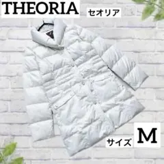 美品✨人気✨y2k セオリア　ダウンコート　ジャケット　Ｍ　白　ボリューム襟