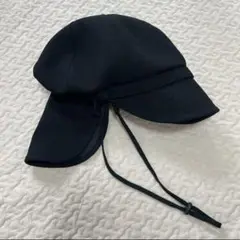 新品未使用　しいちゃん　遮光　キャップ　ブラック　シルバー金具　ネックカバーあり しいちゃんプロデュース 大人用遮光キャップ ブラック×シルバー