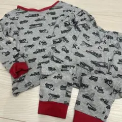 車プリント 長袖パジャマセット