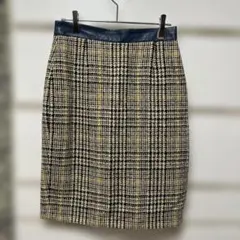 DSQUARED2 ディースクエアード ウール混紡 チェック柄 タイトスカートのサムネイル