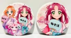 名探偵プリキュア 極楽湯 キュアミスティック 小林みくる 缶バッジ 4点