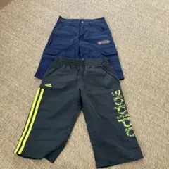 OUTDOOR & adidasハーフパンツ　２枚