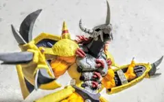 《訳あり》デジモン フィギュア 一番くじ 魂豪示像 ウォーグレイモン 箱無し