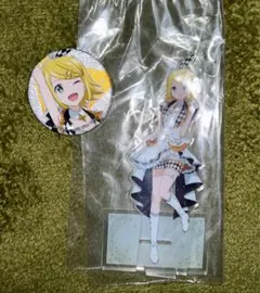 【最安値】鏡音リン アクリルスタンド＆缶バッジ セット