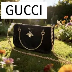 【希少】GUCCI クリーム サテン パーティーバッグ 希少】GUCCI クリーム サテン パーティーバッグ | GUCCI