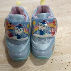 超美品 アンパンマン 靴 コキンちゃん ドキンちゃん ライトブルー
