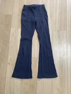 ネイビー フレアパンツ 9-134