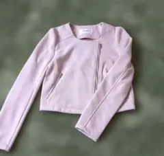 ROYAL PARTY ベージュシングルライダースジャケット