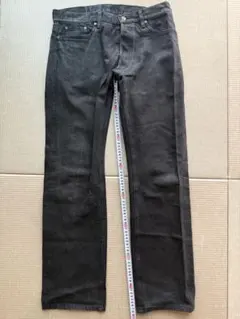 Celt&Cobla J1-B 赤耳 ブラックデニム パンツ w33レザー白のサムネイル