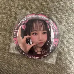 松本かれん 缶バッジ ランダムカプセル FRUITS ZIPPER