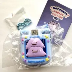 【韓国限定】ポケモン メタモン ガラケー マグネット キーリング ブルー