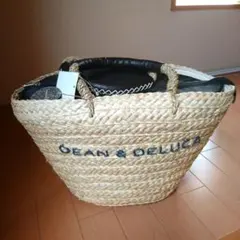 [未使用] ディーン&デルーカ×BEAMS コラボ 保冷カゴバッグ　大のサムネイル