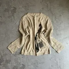 透かし編み ニット ベージュ フェアリーグランジ グランジ モード 平成 レトロ