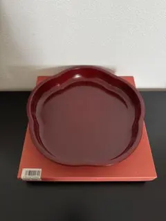 漆　花形　皿　盆