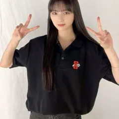 AMEFURASSHI ポロシャツ 黒