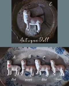 Antique Bisque doll Cat Hertwig社赤色のリボン - メルカリ