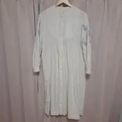 値下げ　bulledesavon 刺繍入りホワイトコットンワンピースのサムネイル