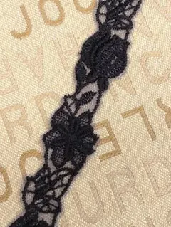 (RS11513) 約13m・黒のチュールレース