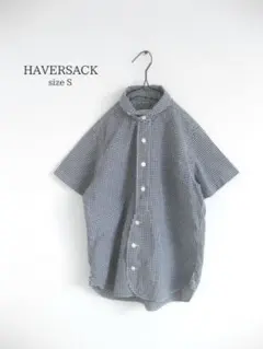 HAVERSACKハバーサック シャツ 半袖 S ギンガムチェック柄 コットンのサムネイル