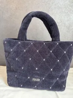 FEILER フェイラー キルティング トートバッグ ネイビー - メルカリ