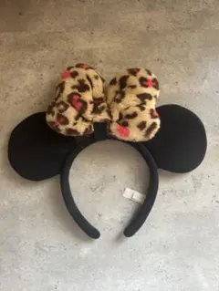 ミニー カチューシャ ヒョウ柄