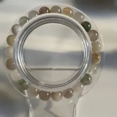 天然石ミックスラビットヘアブレスレット　7.8ミリ位