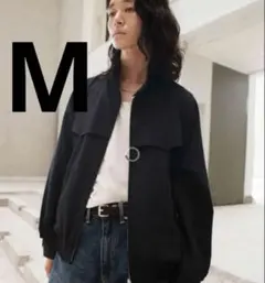 【WYM】PE PLAID HARRINGTON JACKET チャコールのサムネイル