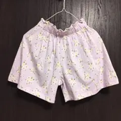 新品タグ付☆キッズ 女の子 花柄 ショートパンツ 120cm 綿100% ピンク